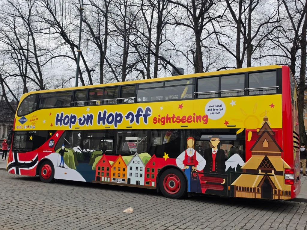 오슬로 시내의 Hop-on Hop-off 관광버스